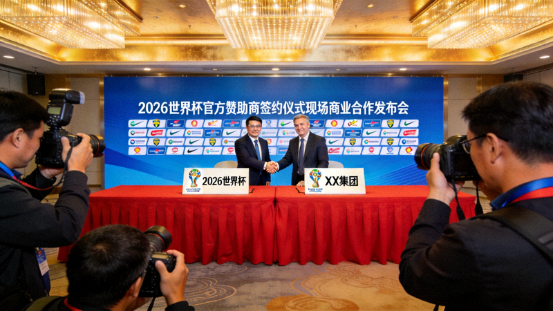 2026世界杯官方赞助商签约仪式现场商业合作发布会